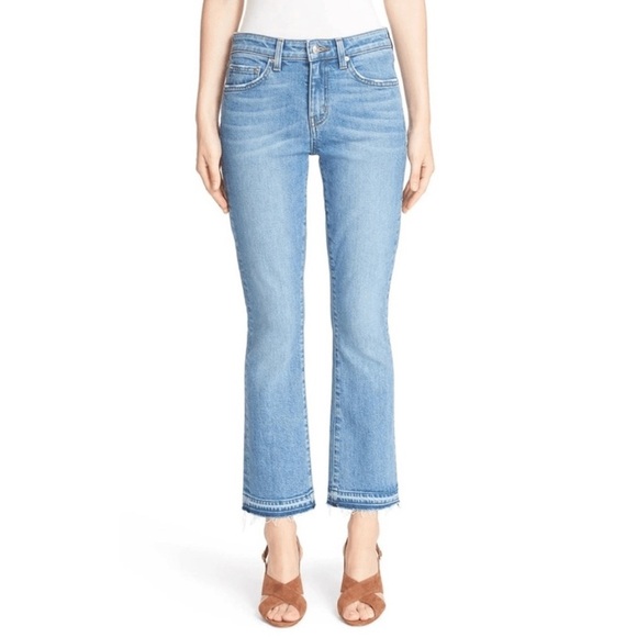 Derek Lam Denim - Gia Mid-Rise Cropped Flare Jean 28 NWT - Picture 1 of 12